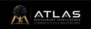 ATLAS Restaurant Intelligence logo with globe icon and tagline AI Powered Data Driven Results Delivered